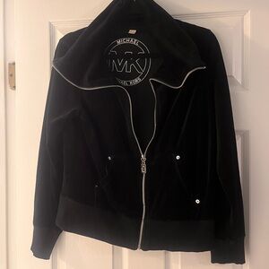Michael Kors Black velour Jacket M